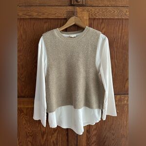 All in One Sweater Vest and Blouse